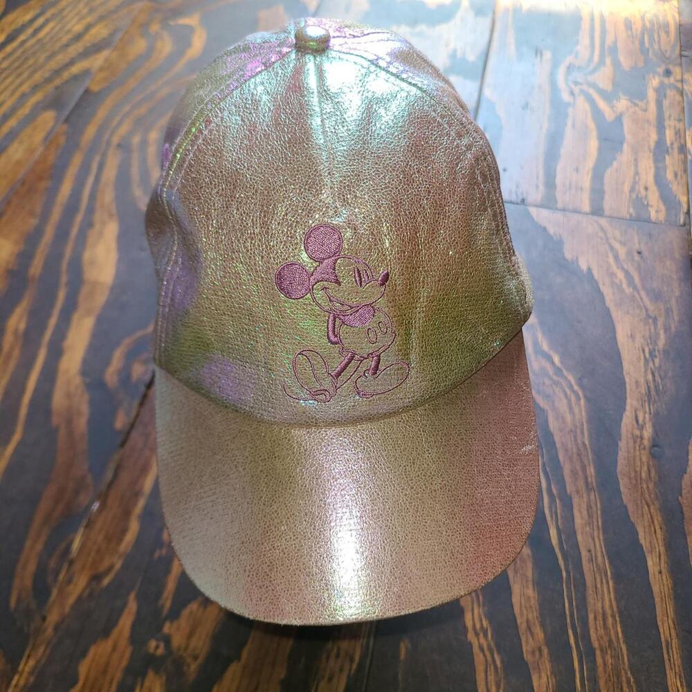 Disney Parks 50th Anniversary EARidescent Metallic Rose Gold Mickey Mouse Cap